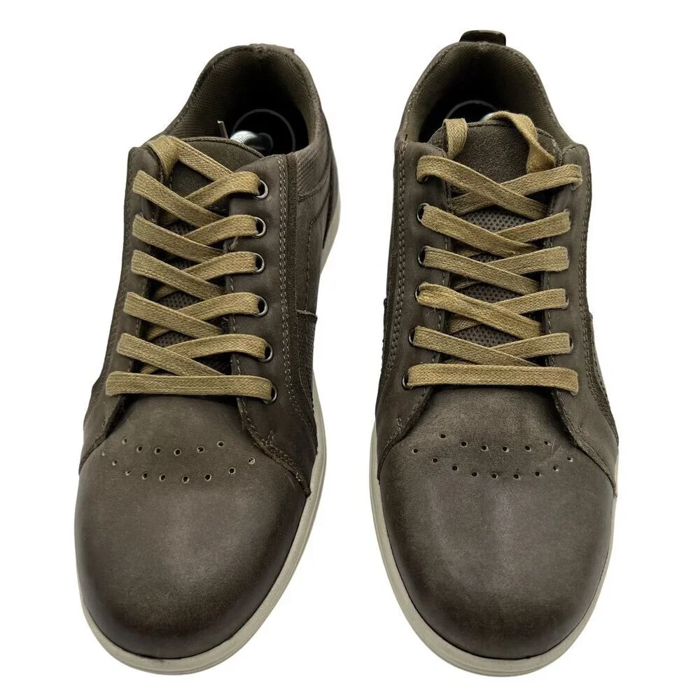 English Laundry NEW Mens 9 Aqua Sneaker Casual Earthy Green Lace Up Perforated